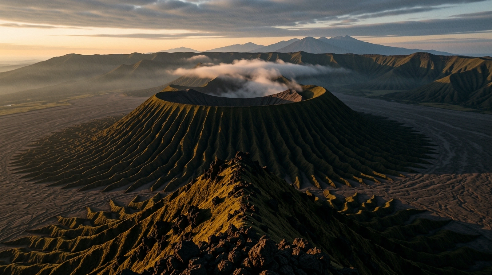 Indonesian volcanic landscape