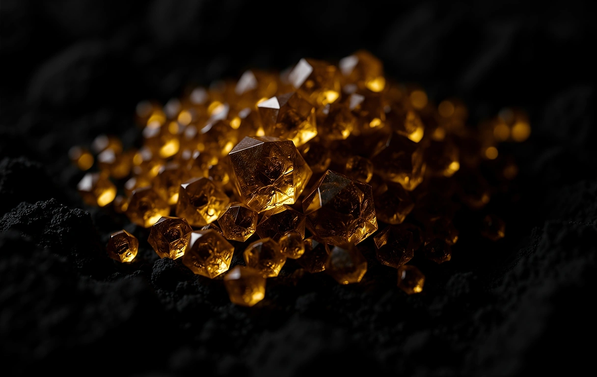 Microscopic view of curcuminoids